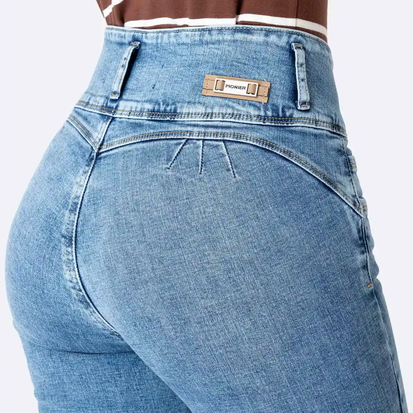 JEANS FLARE MUJER PIONIER LEYANE BOHO - 4