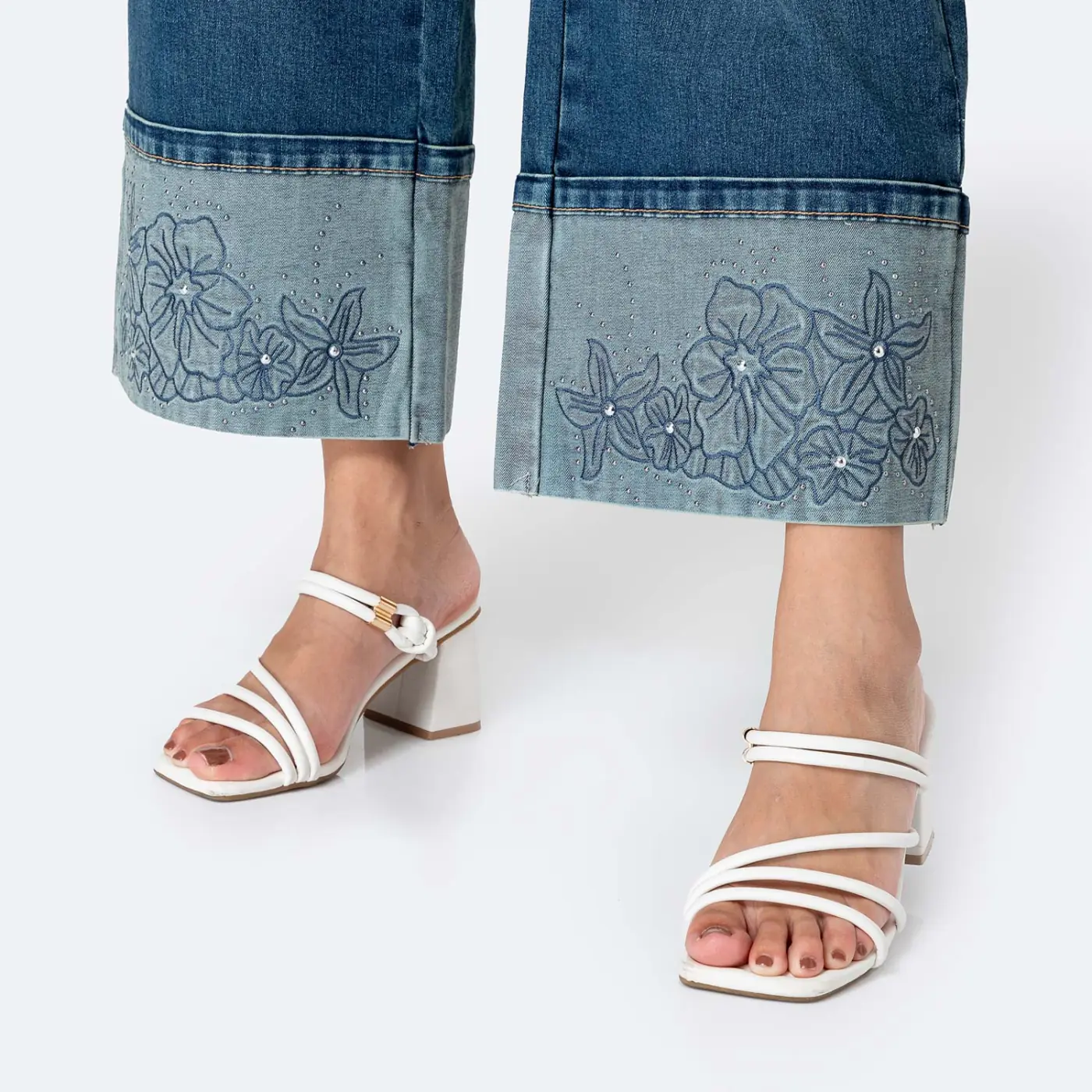 JEANS WIDELEG MUJER PIONER BOHO ANDREYNA - 5