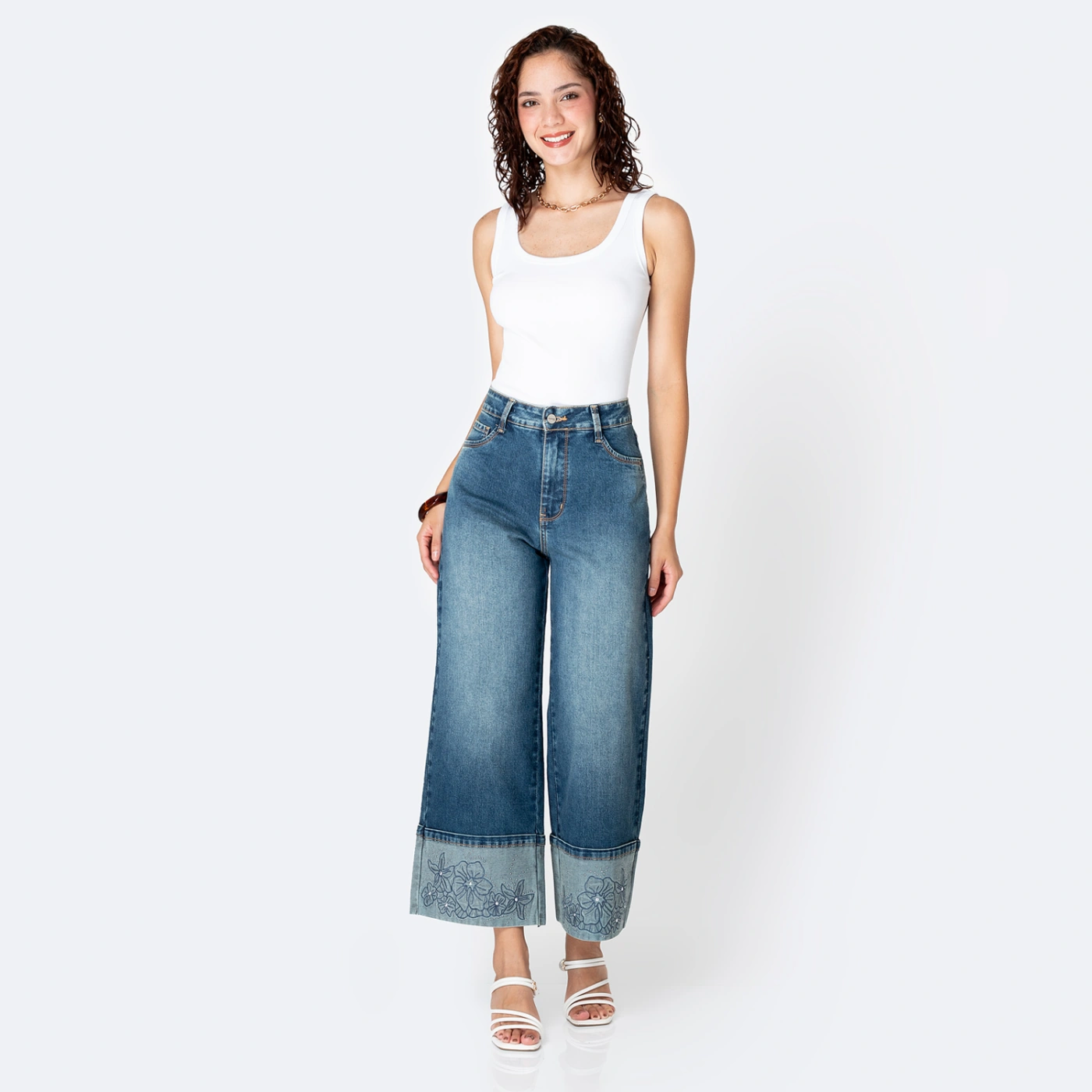 JEANS WIDELEG MUJER PIONER BOHO ANDREYNA - 6