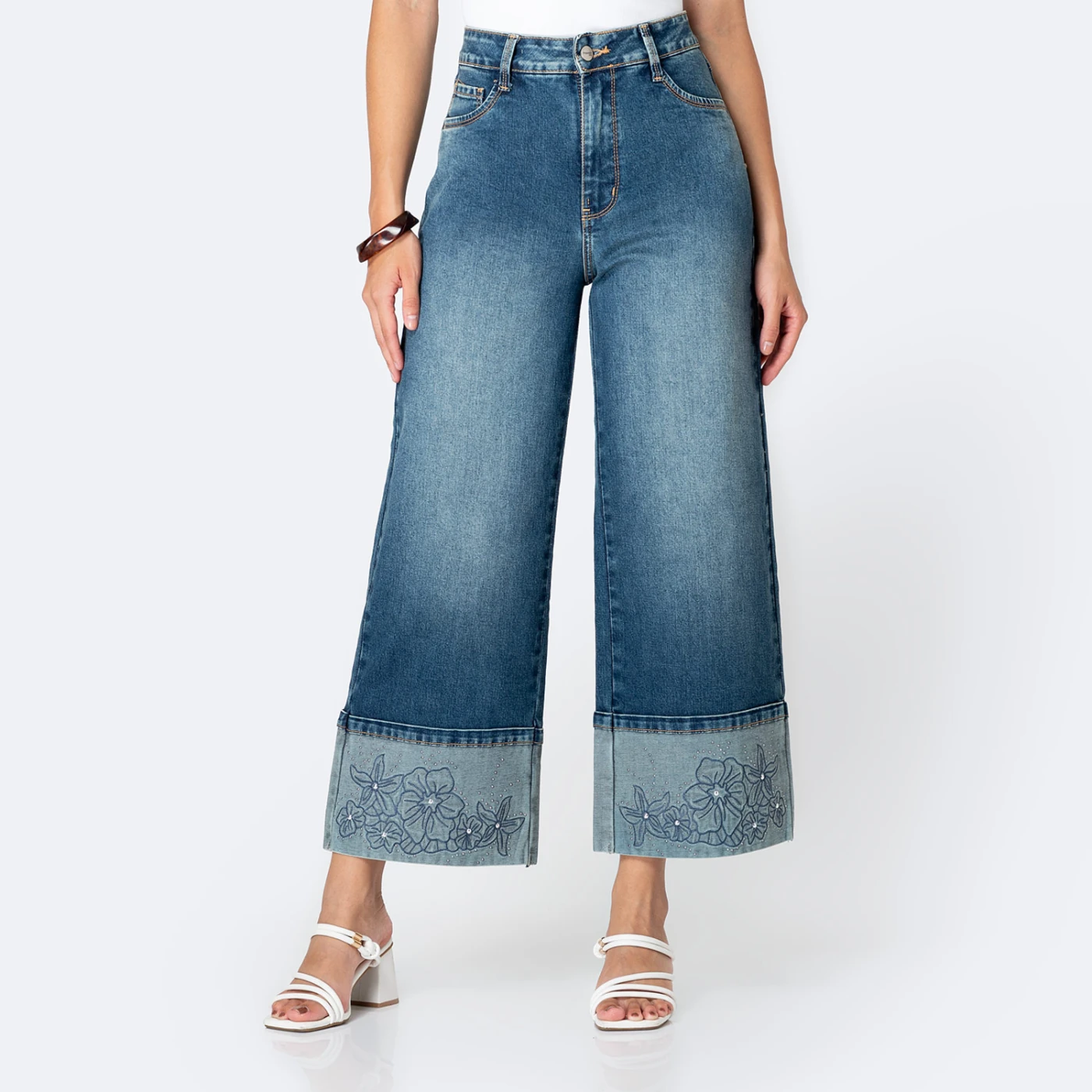 JEANS WIDELEG MUJER PIONER BOHO ANDREYNA - 1