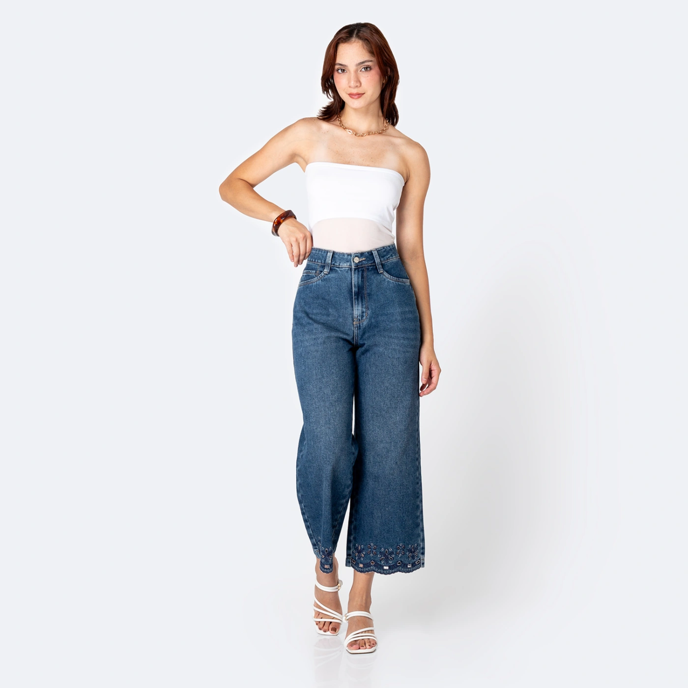 JEANS CULOTTE MUJER PIONIER NIALEH BOHO - 6