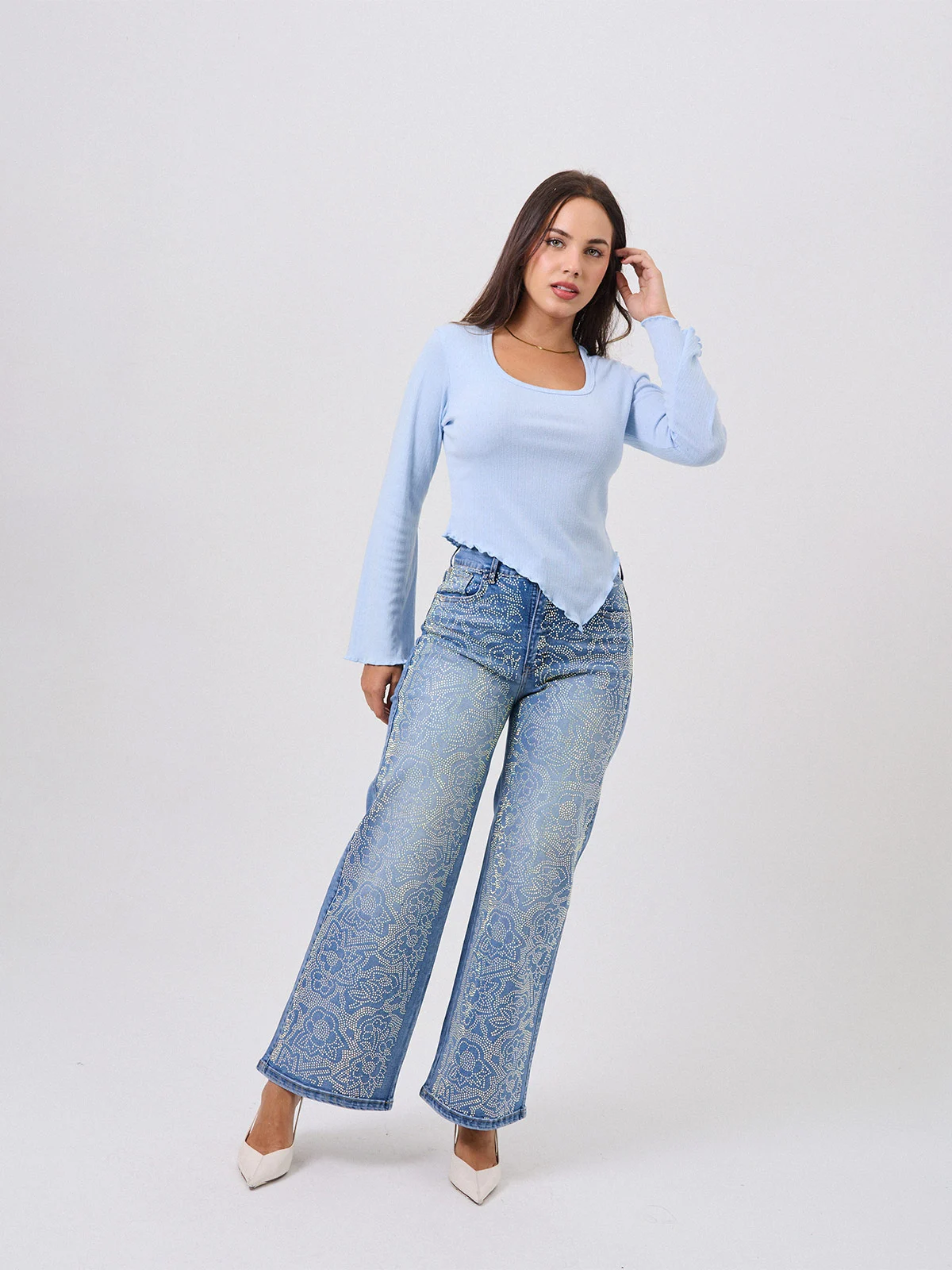 JEANS PALAZZO MUJER ALEJANDRA BAIGORRIA CAMILA - 1