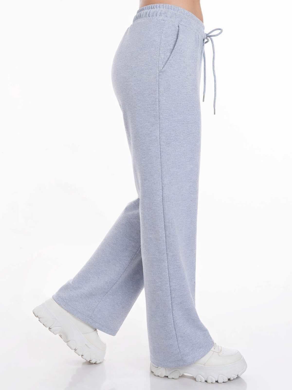 PANTALÓN DE BUZO WIDELEG MUJER METAL JEANS KARIME - 4