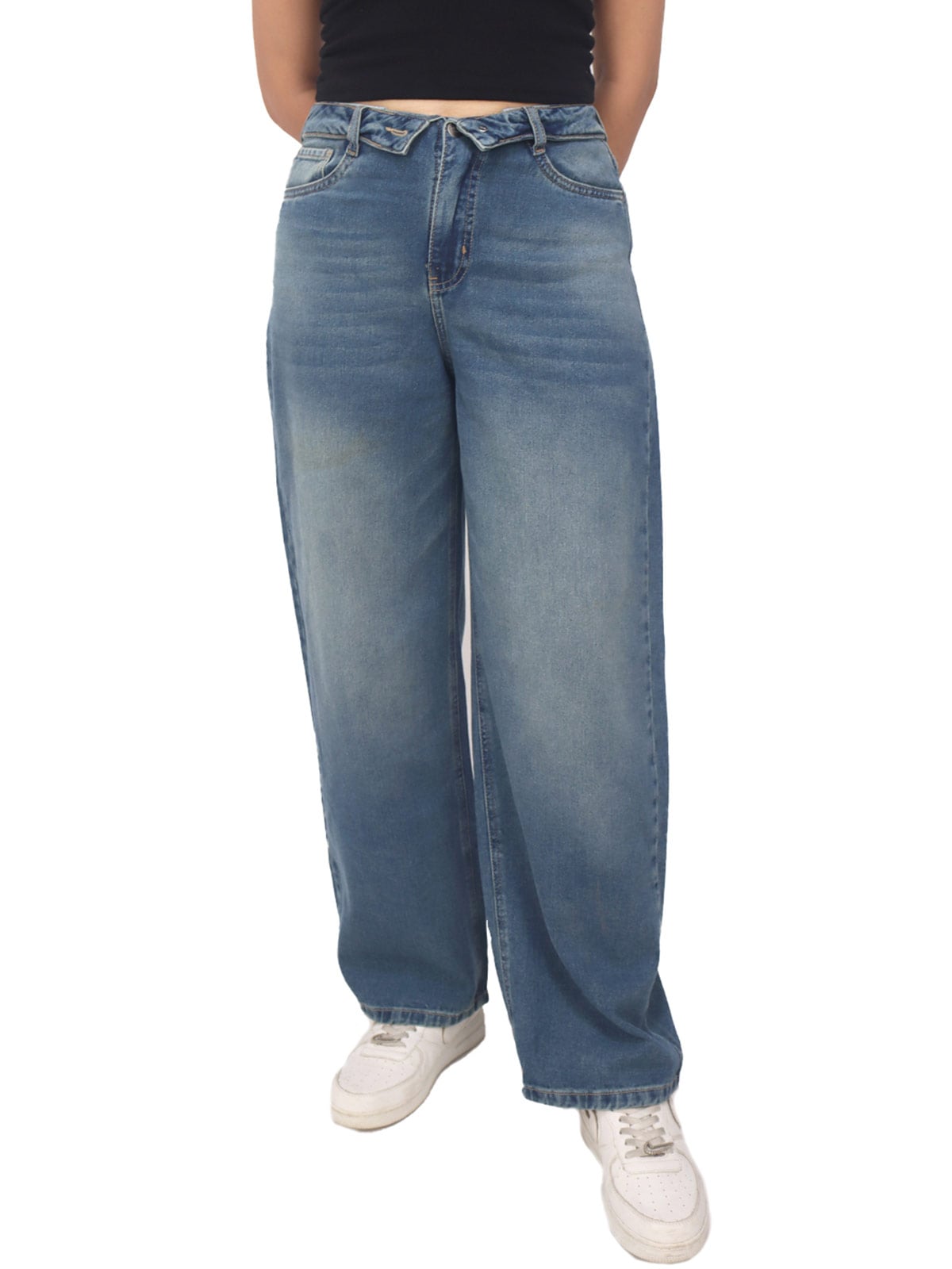 JEAN ALGODÓN MUJER KAYRA POBLET PERFECT FIT FOLDED - 1