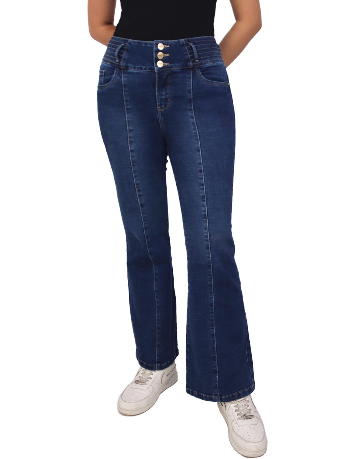 JEANS FLARE MUJER KAYRA POBLET PERFECT FIT - 1