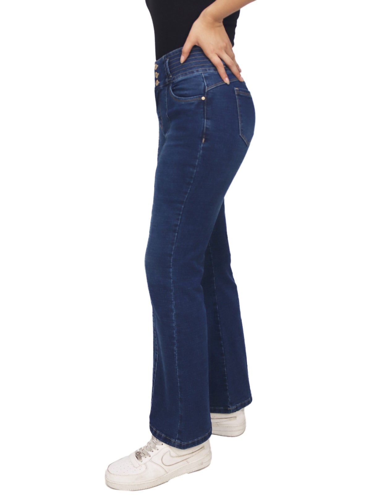JEANS FLARE MUJER KAYRA POBLET PERFECT FIT - 3