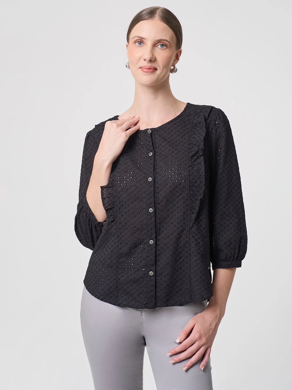 BLUSA MANGA LARGA MUJER JOHN HOLDEN WOMAN URSULA - 1