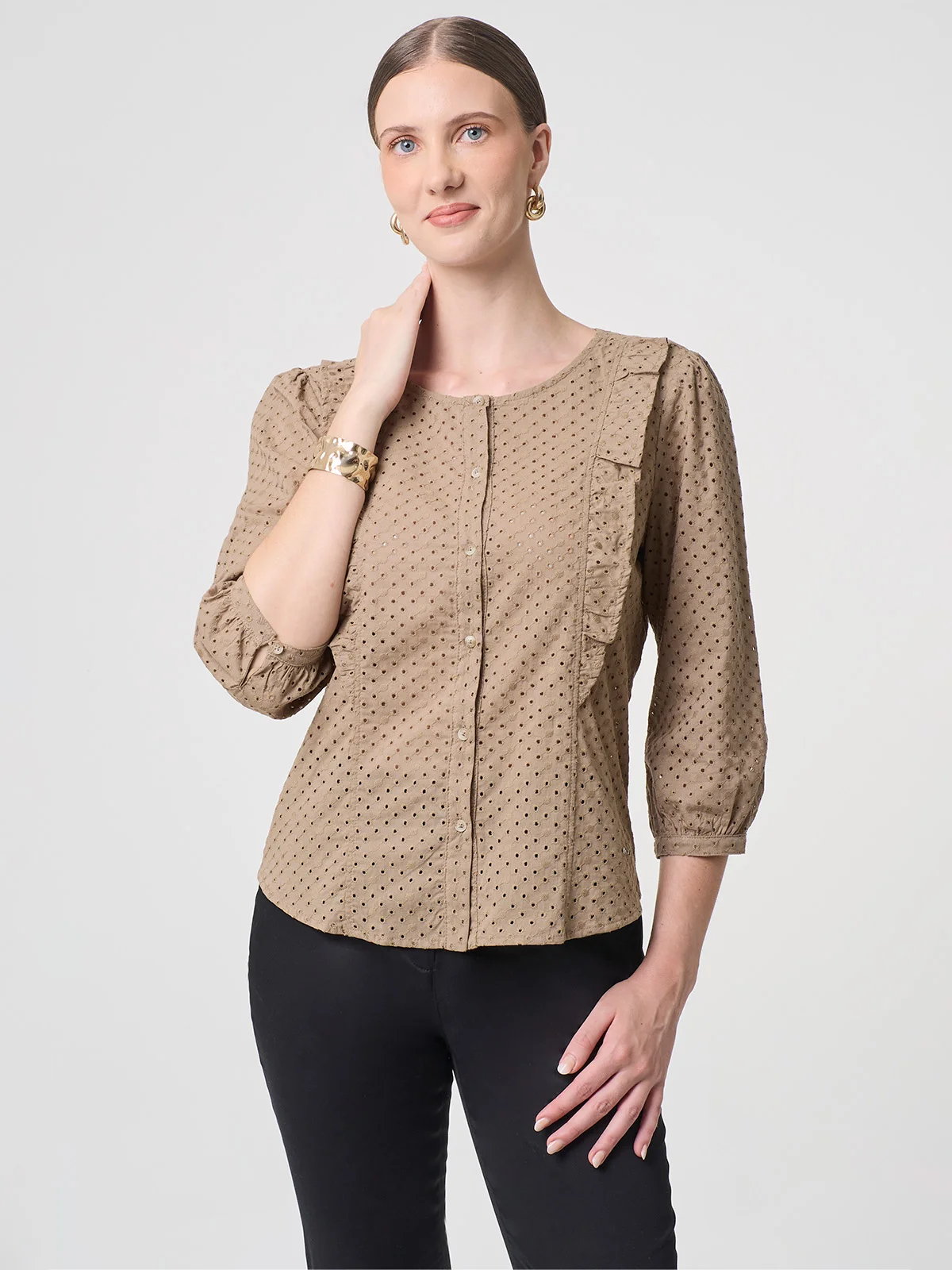 BLUSA MANGA LARGA MUJER JOHN HOLDEN WOMAN URSULA - 1