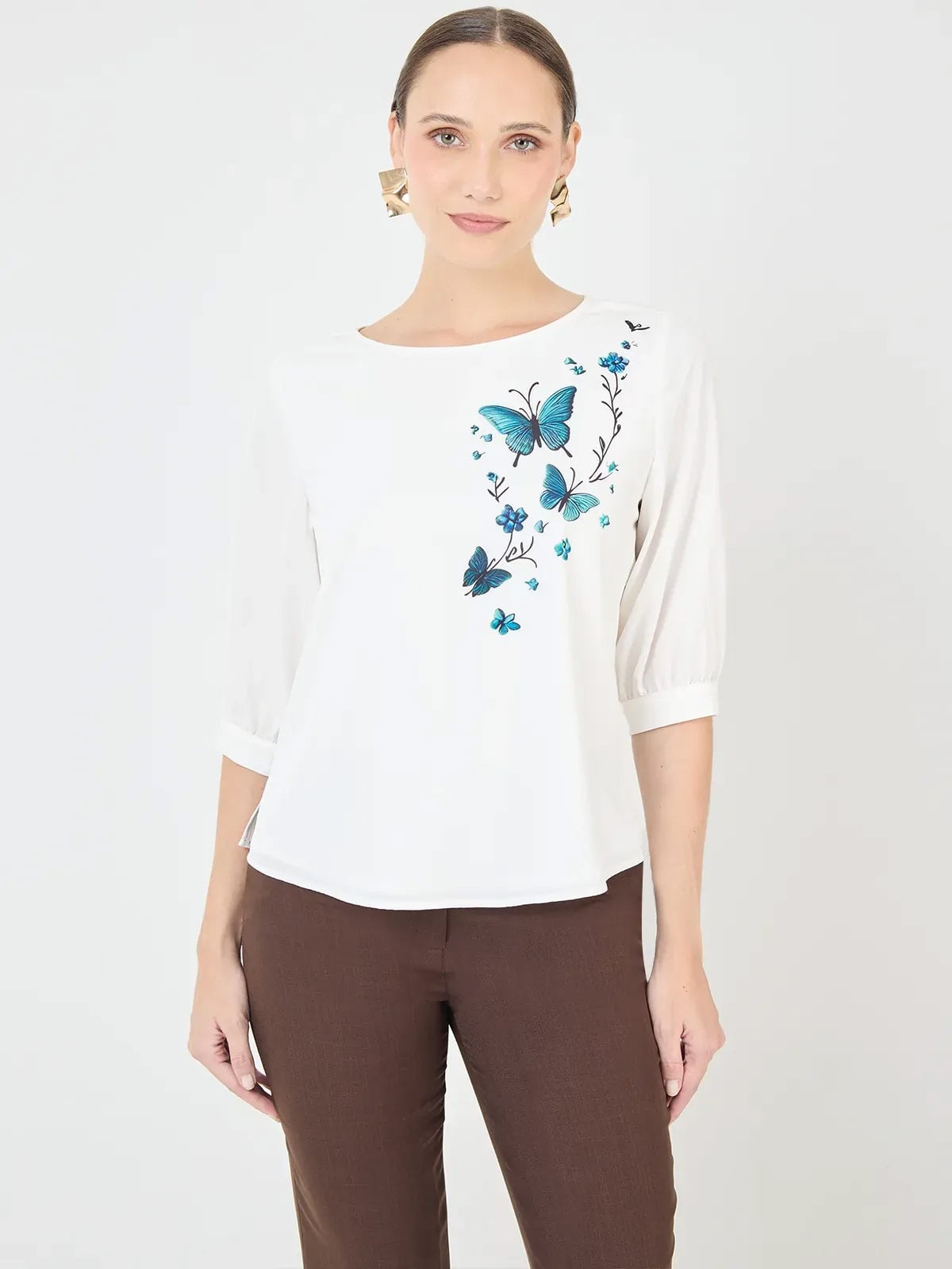 BLUSA MANGA LARGA MUJER JOHN HOLDEN WOMAN TAMI - 1
