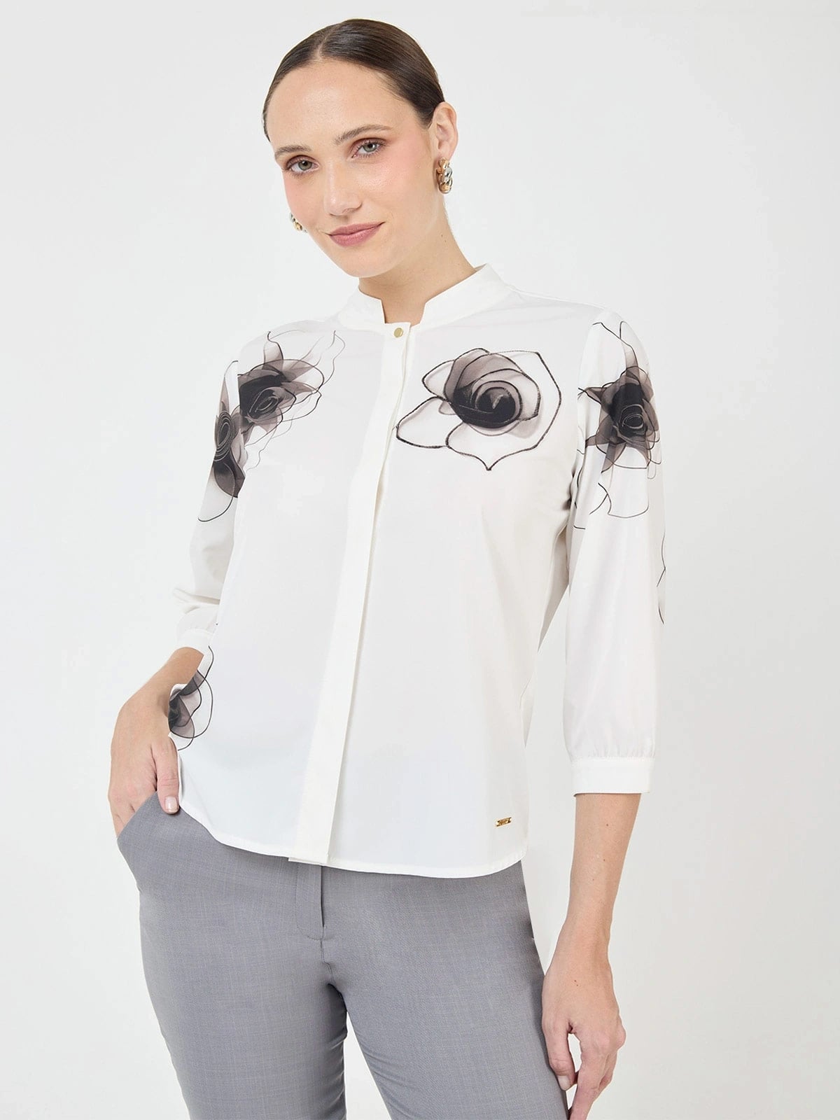 BLUSA MANGA LARGA MUJER JOHN HOLDEN WOMAN WALY - 1
