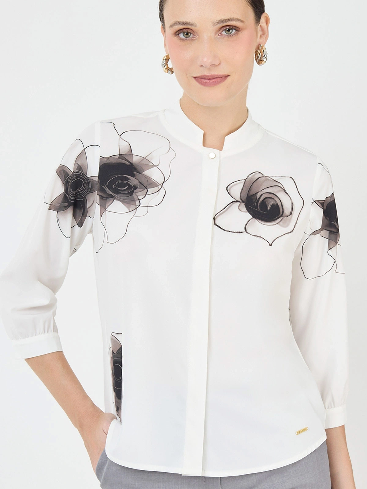 BLUSA MANGA LARGA MUJER JOHN HOLDEN WOMAN WALY - 4