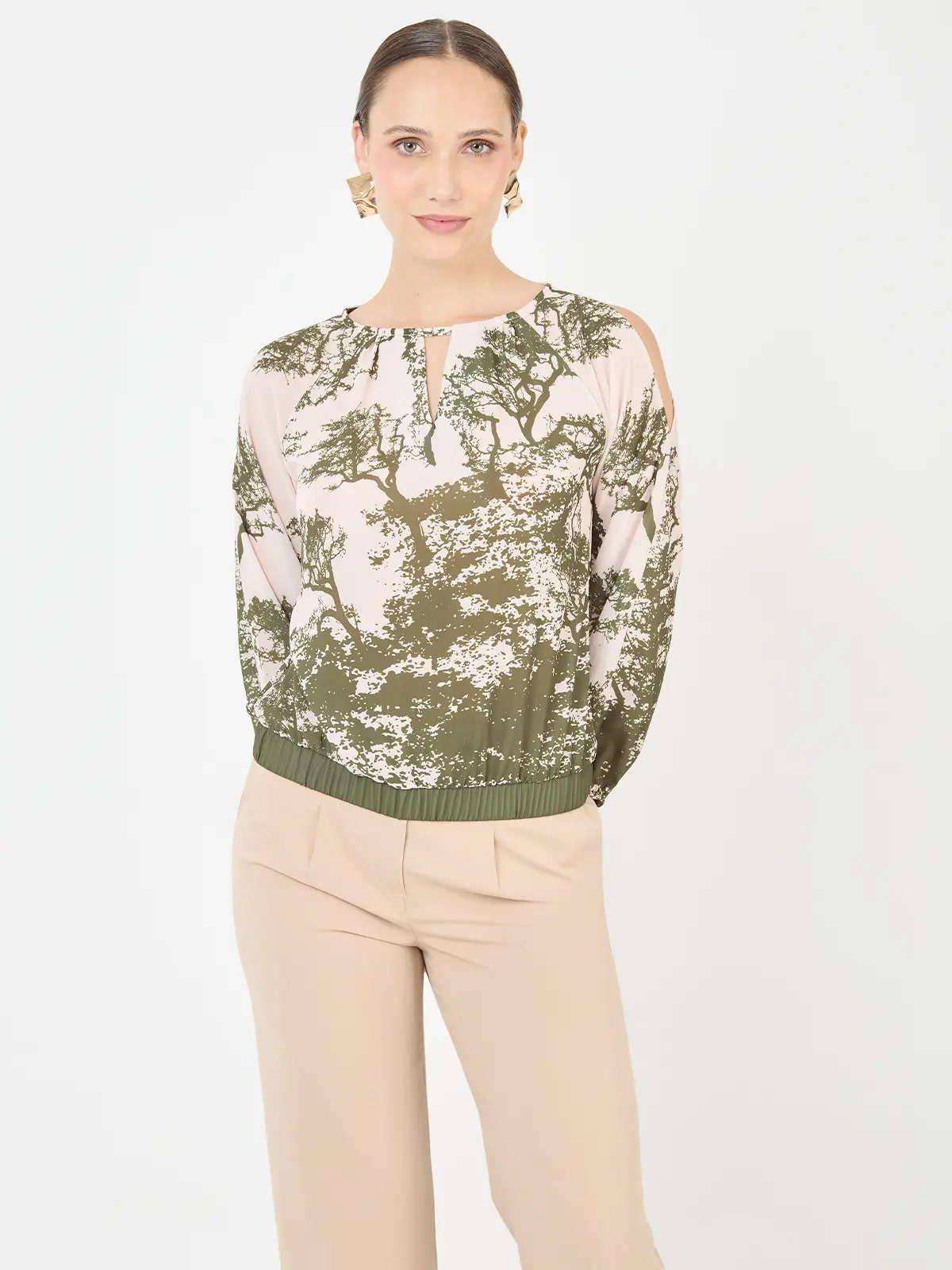BLUSA MANGA LARGA MUJER JOHN HOLDEN WOMAN ANA - 1