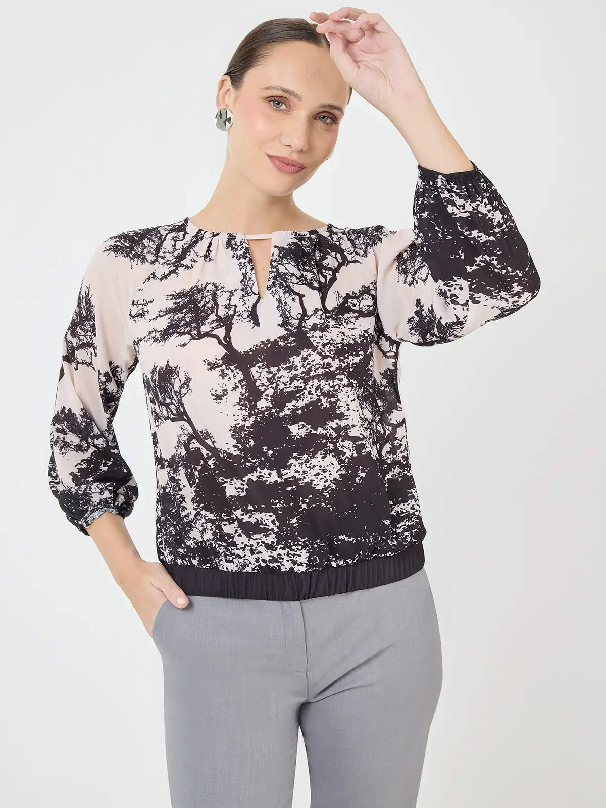 BLUSA MANGA LARGA MUJER JOHN HOLDEN WOMAN ANA - 1