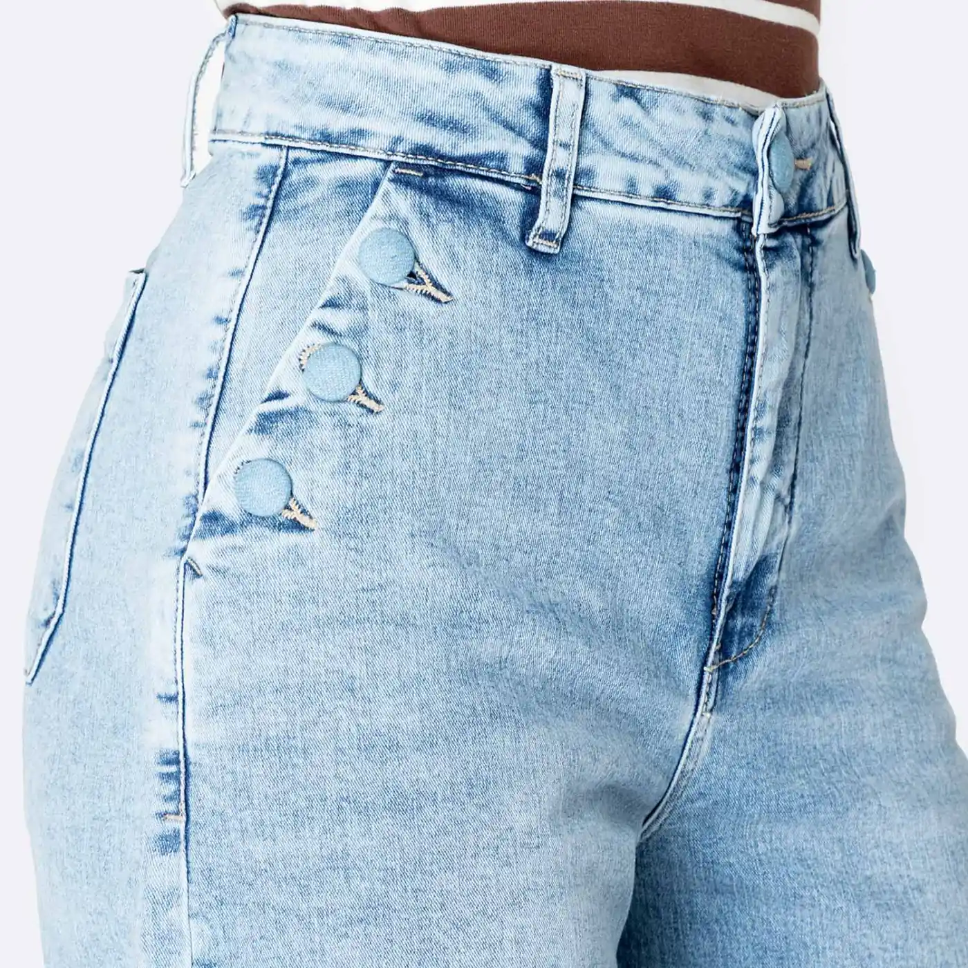 JEANS CULOTTE MUJER PIONIER BRUNELHA - 3