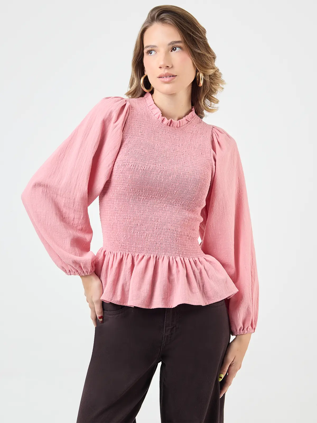 BLUSA MANGA LARGA MUJER BARBADOS ENORA - 1