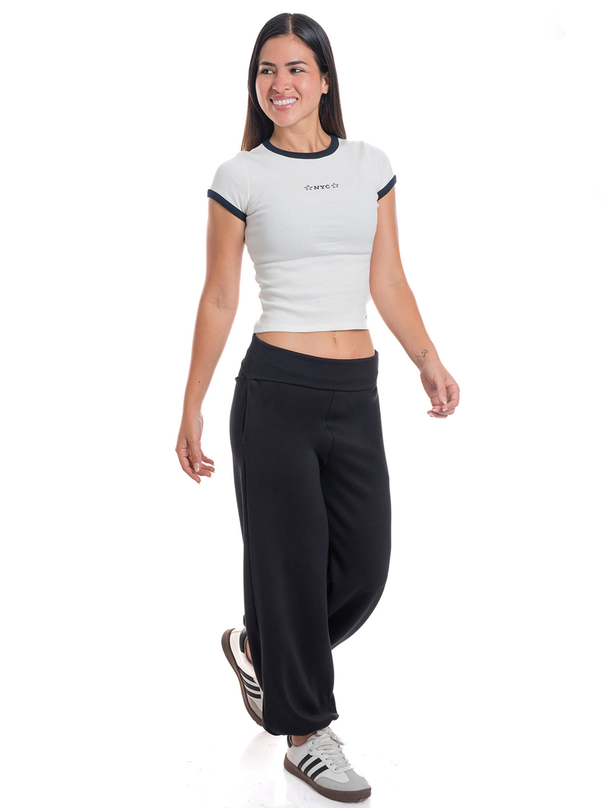 PANTALÓN DE BUZO MUJER METAL JEANS ALADIN - 1