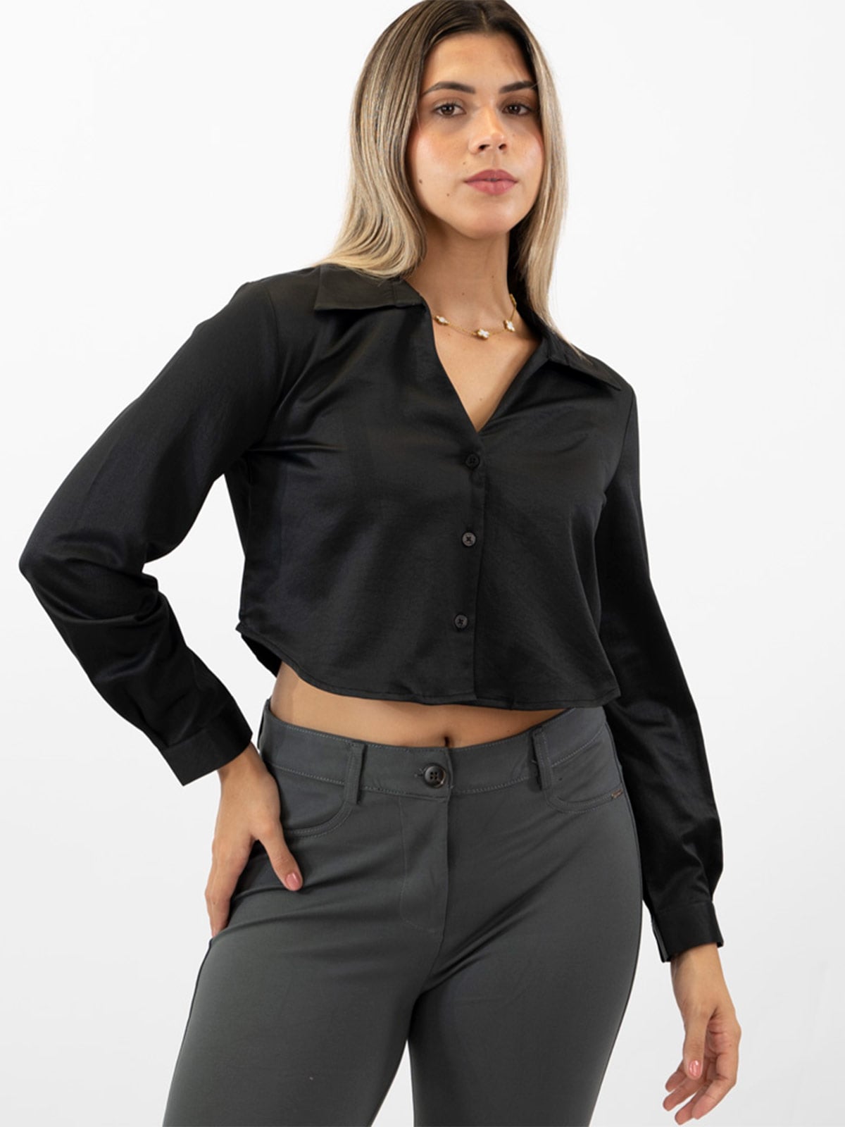 BLUSA MANGA LARGA MUJER BLACKOUT ANALU - 1