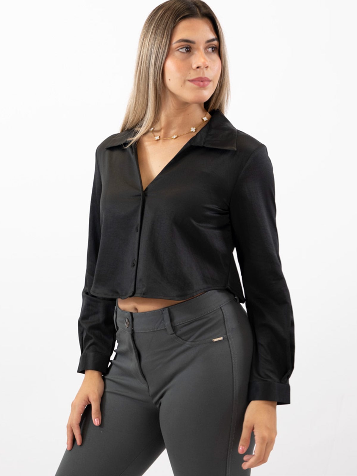 BLUSA MANGA LARGA MUJER BLACKOUT ANALU - 3