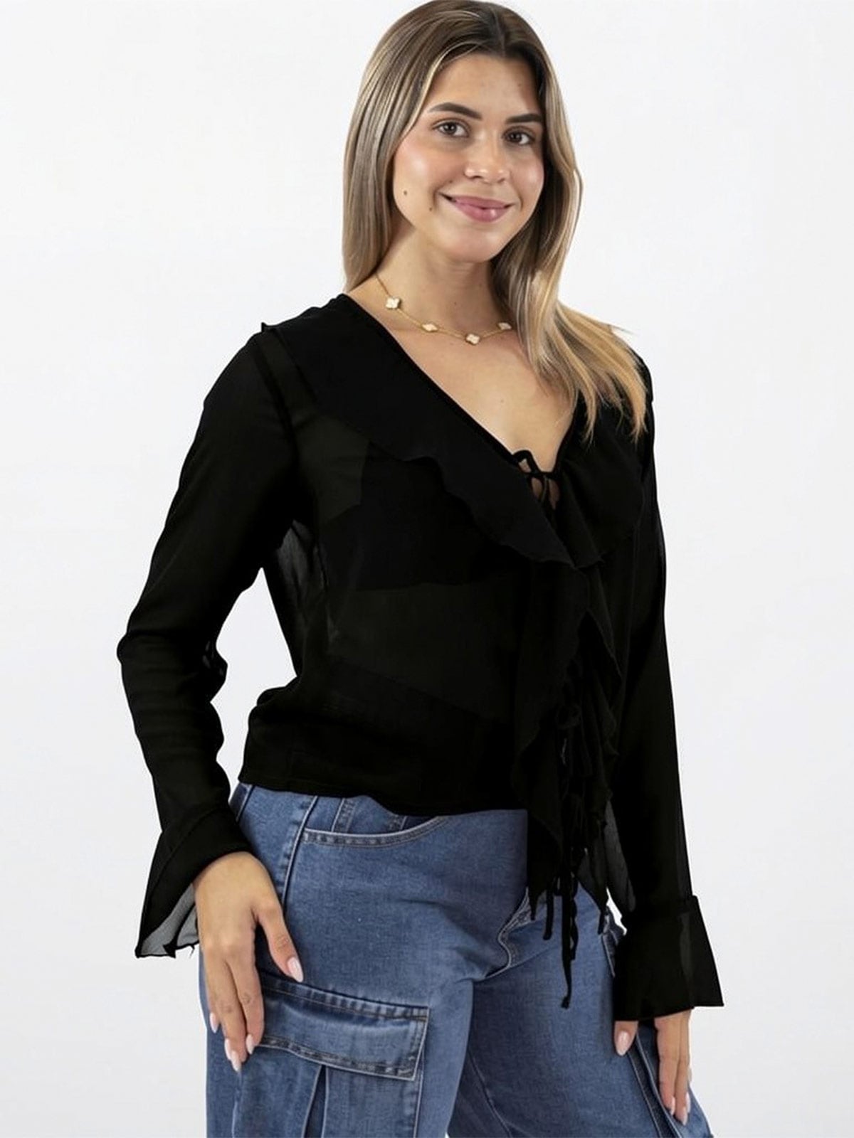 BLUSA MANGA LARGA MUJER BLACKOUT MONICA - 2