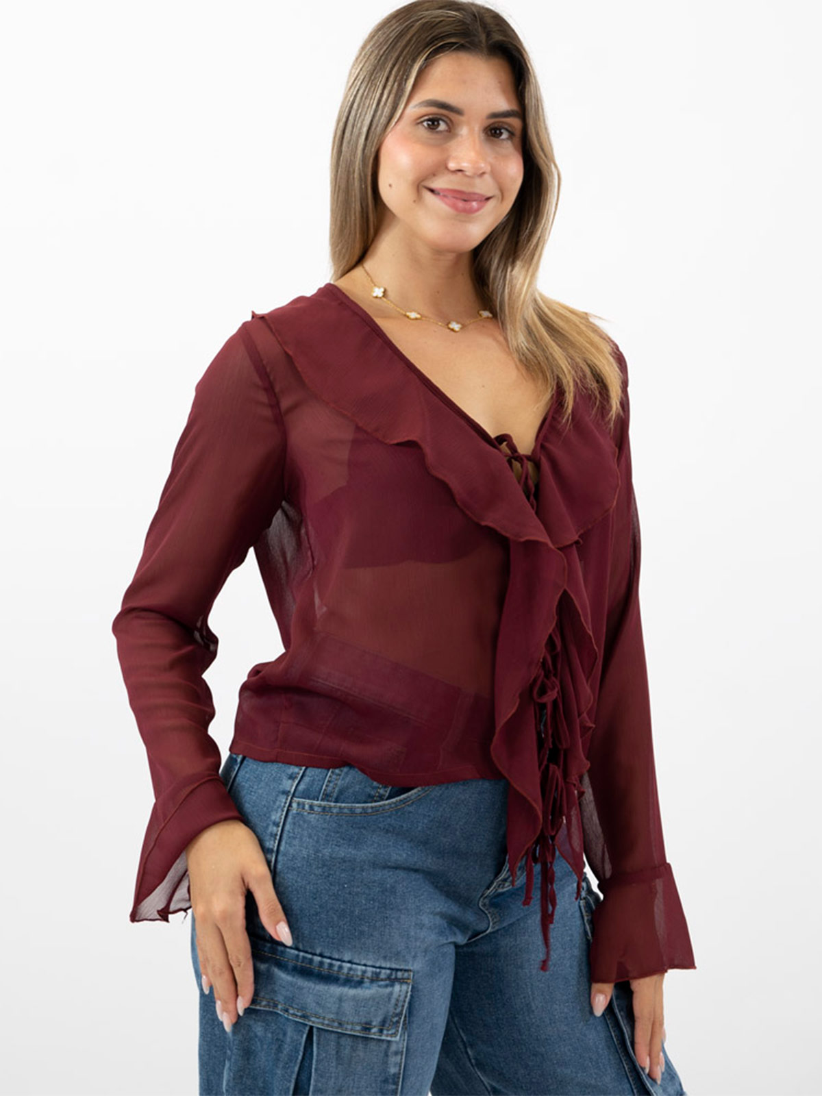 BLUSA MANGA LARGA MUJER BLACKOUT MONICA - 2
