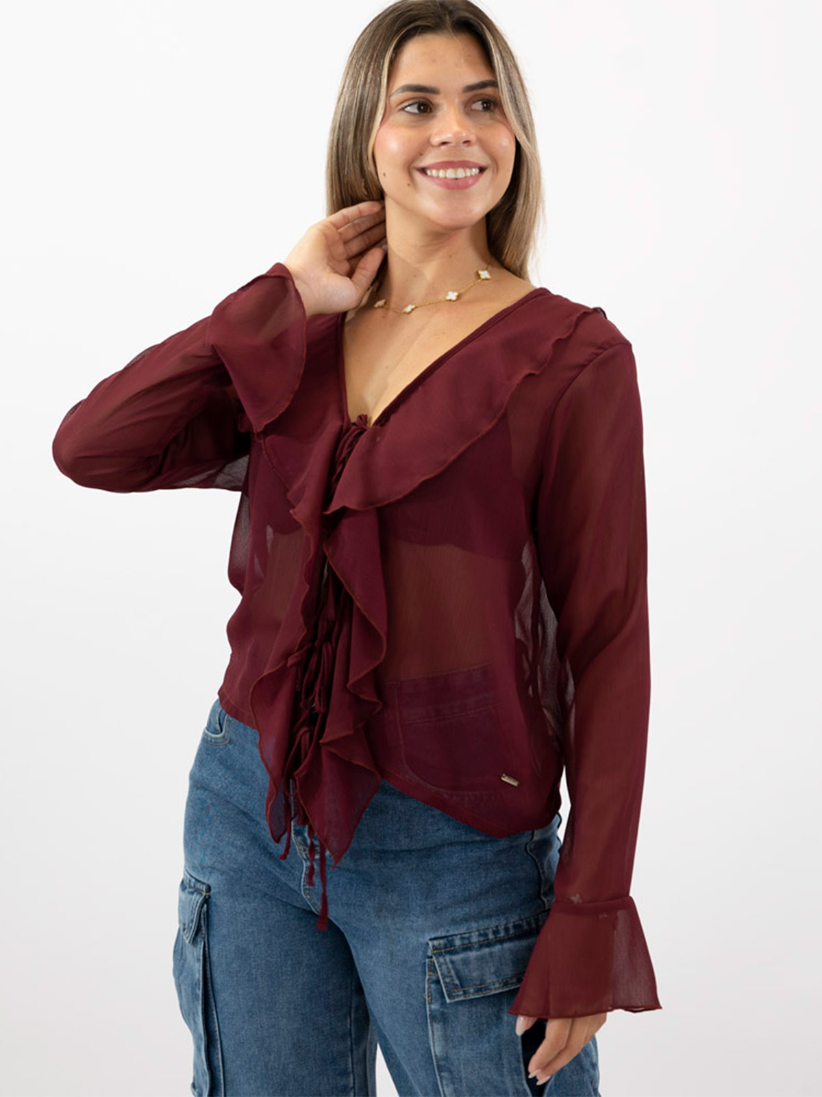 BLUSA MANGA LARGA MUJER BLACKOUT MONICA - 3
