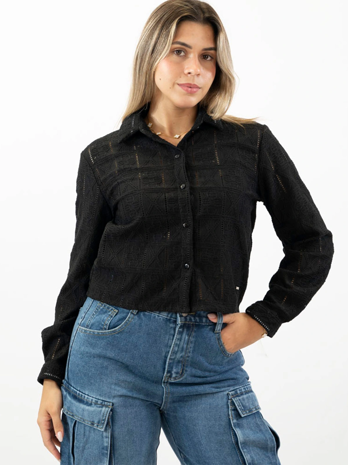 BLUSA MANGA LARGA MUJER BLACKOUT BRIANA - 1