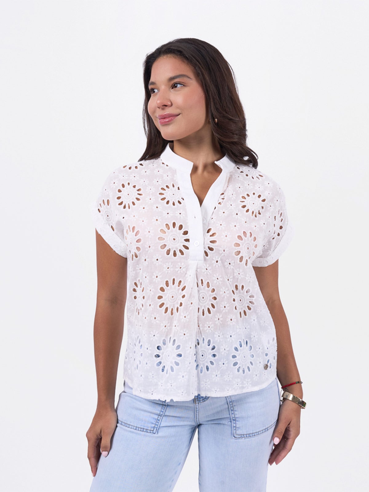 BLUSA MANGA CORTA MUJER BRONCO MACLA - 1