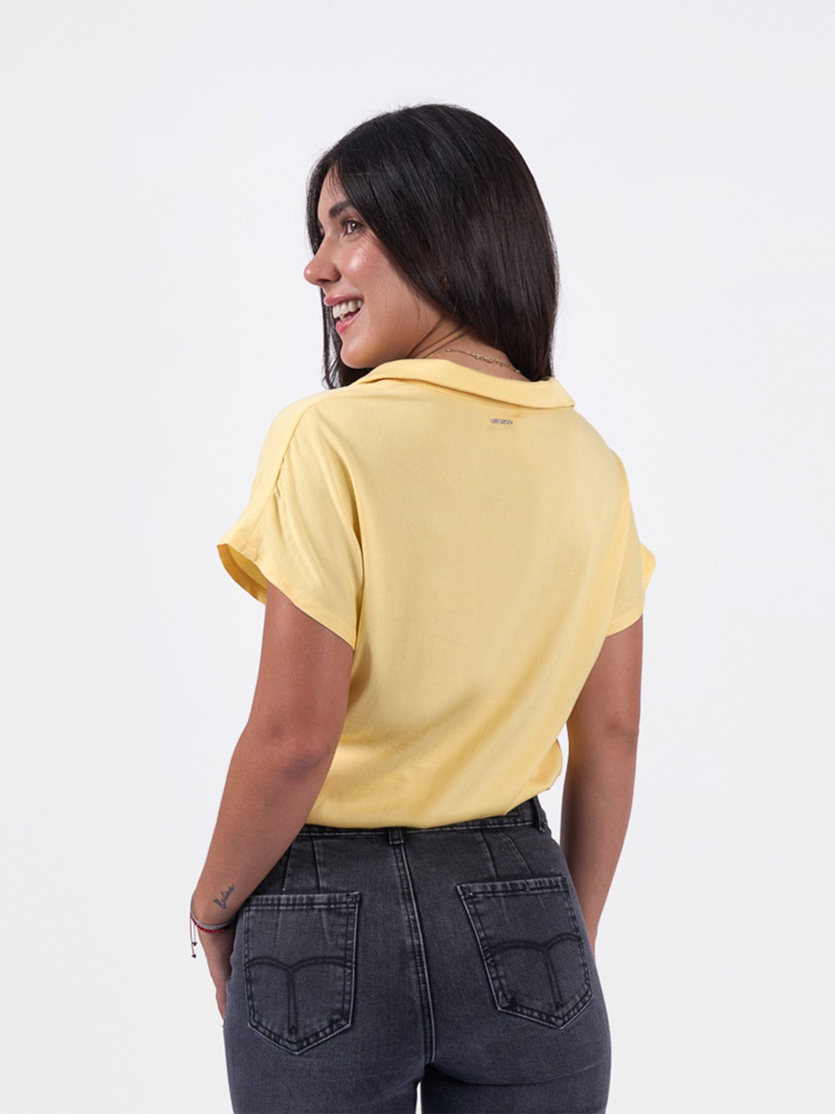 BLUSA MANGA CORTA MUJER BRONCO PEONIAS - 2