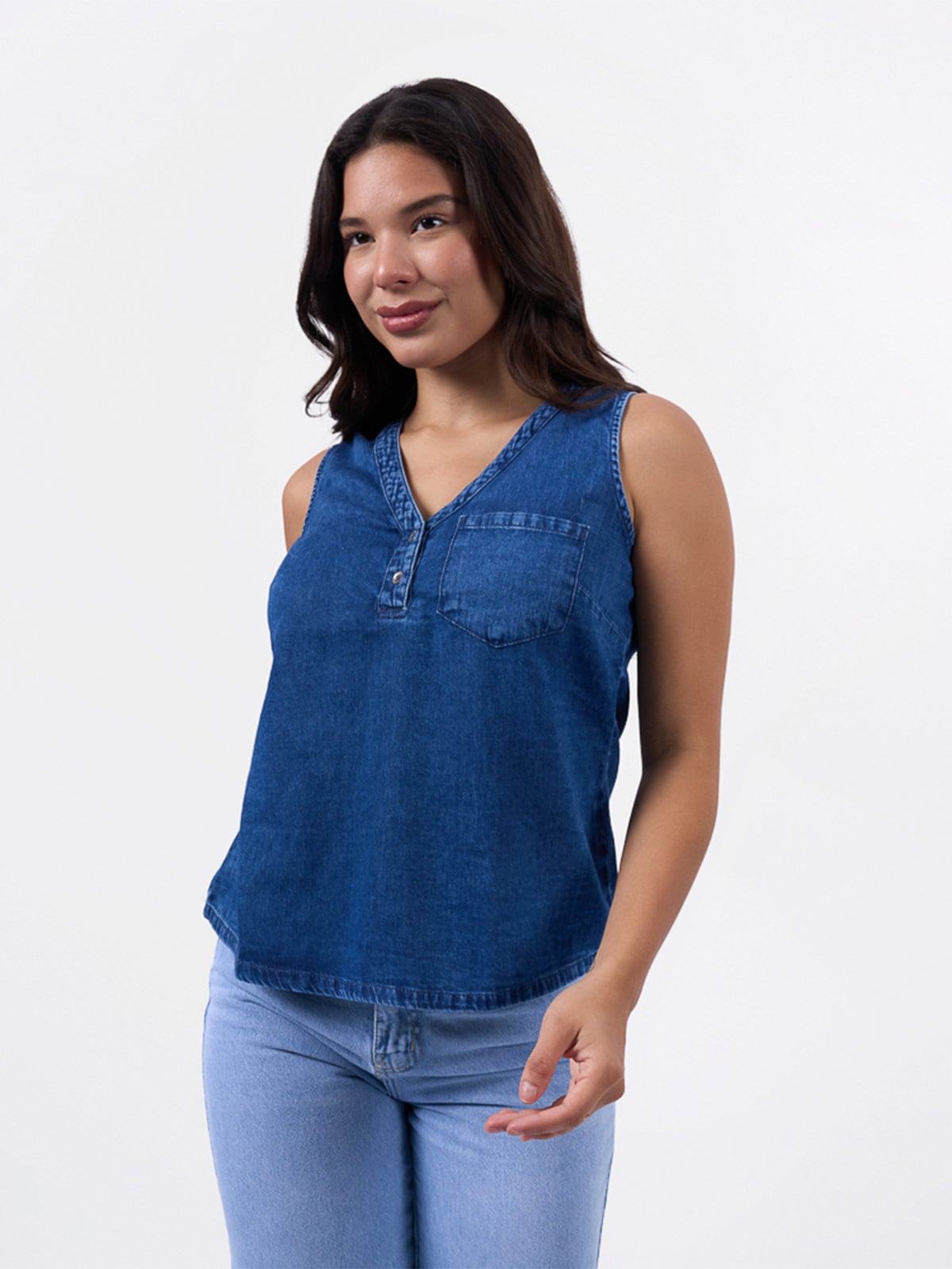 BLUSA MANGA CORTA MUJER BRONCO PERCIA - 1