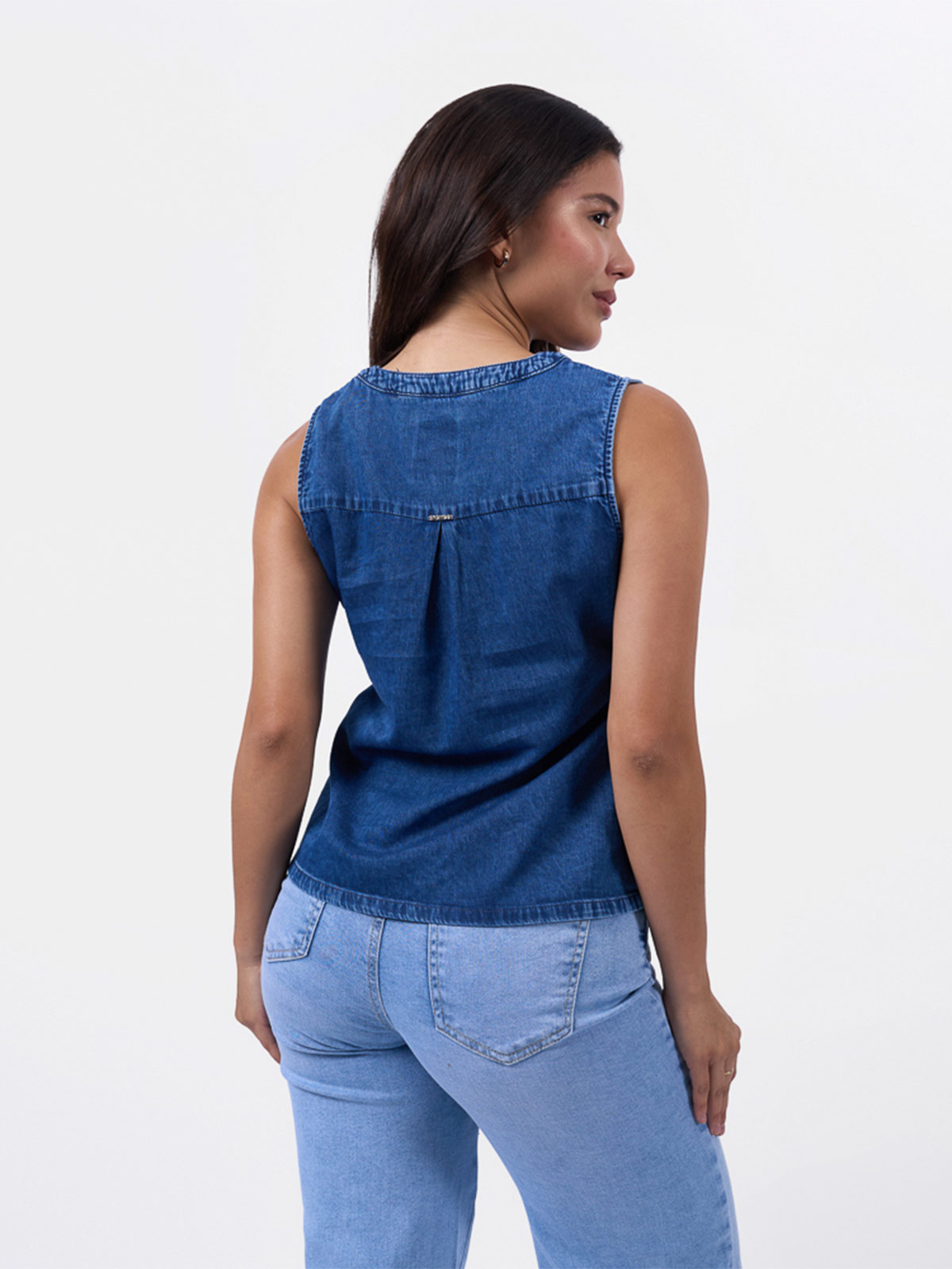 BLUSA MANGA CORTA MUJER BRONCO PERCIA - 2