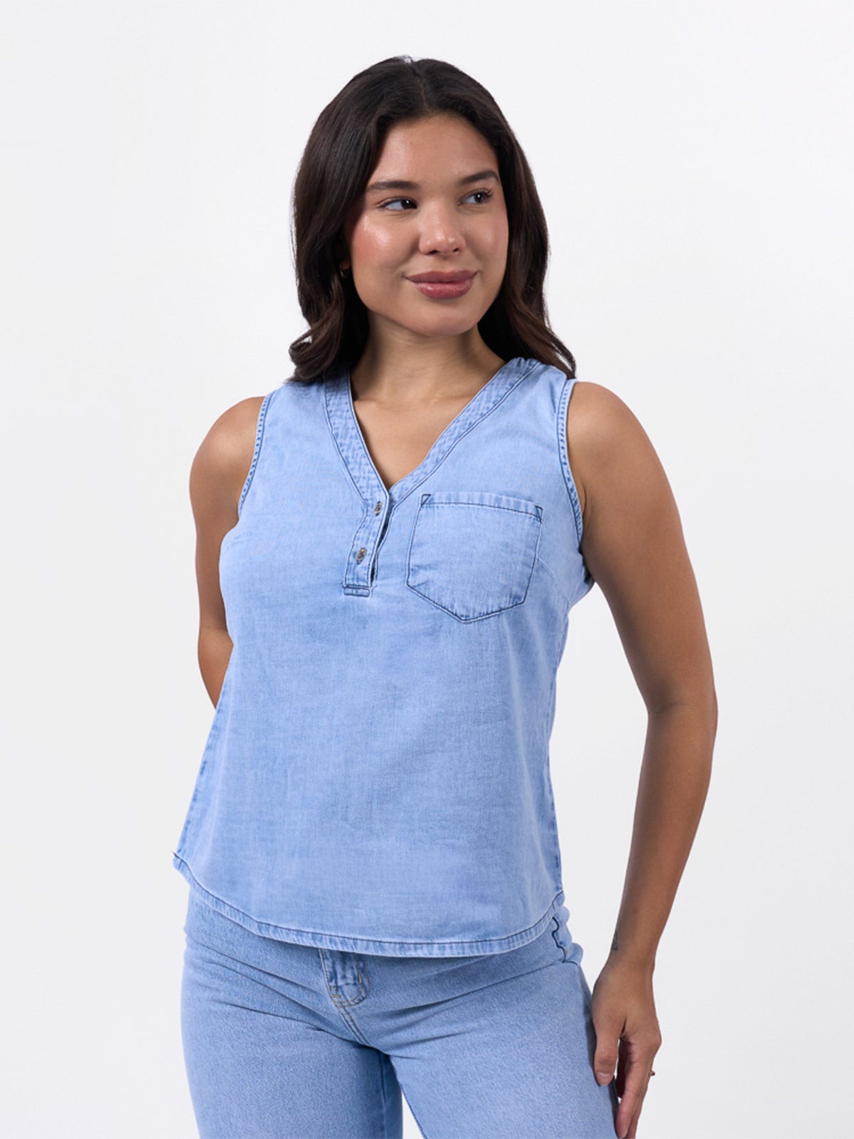 BLUSA MANGA CORTA MUJER BRONCO PERCIA - 1