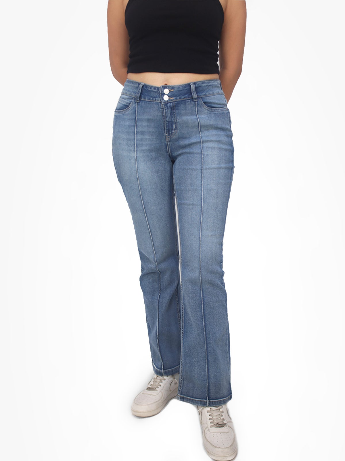 JEANS BOOTCUT MUJER KAYRA POBLET PERFECT FIT - 1