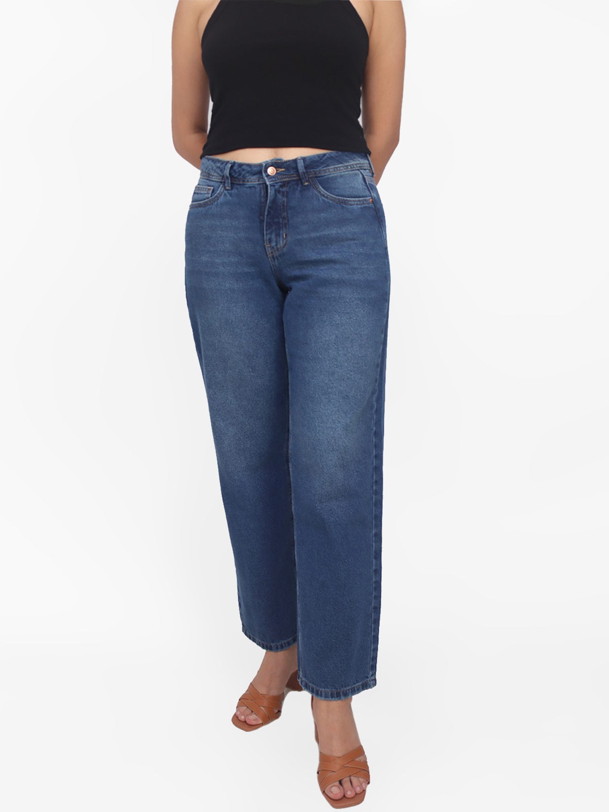 JEANS STRAIGHT MUJER KAYRA POBLET PERFECT FIT - 1