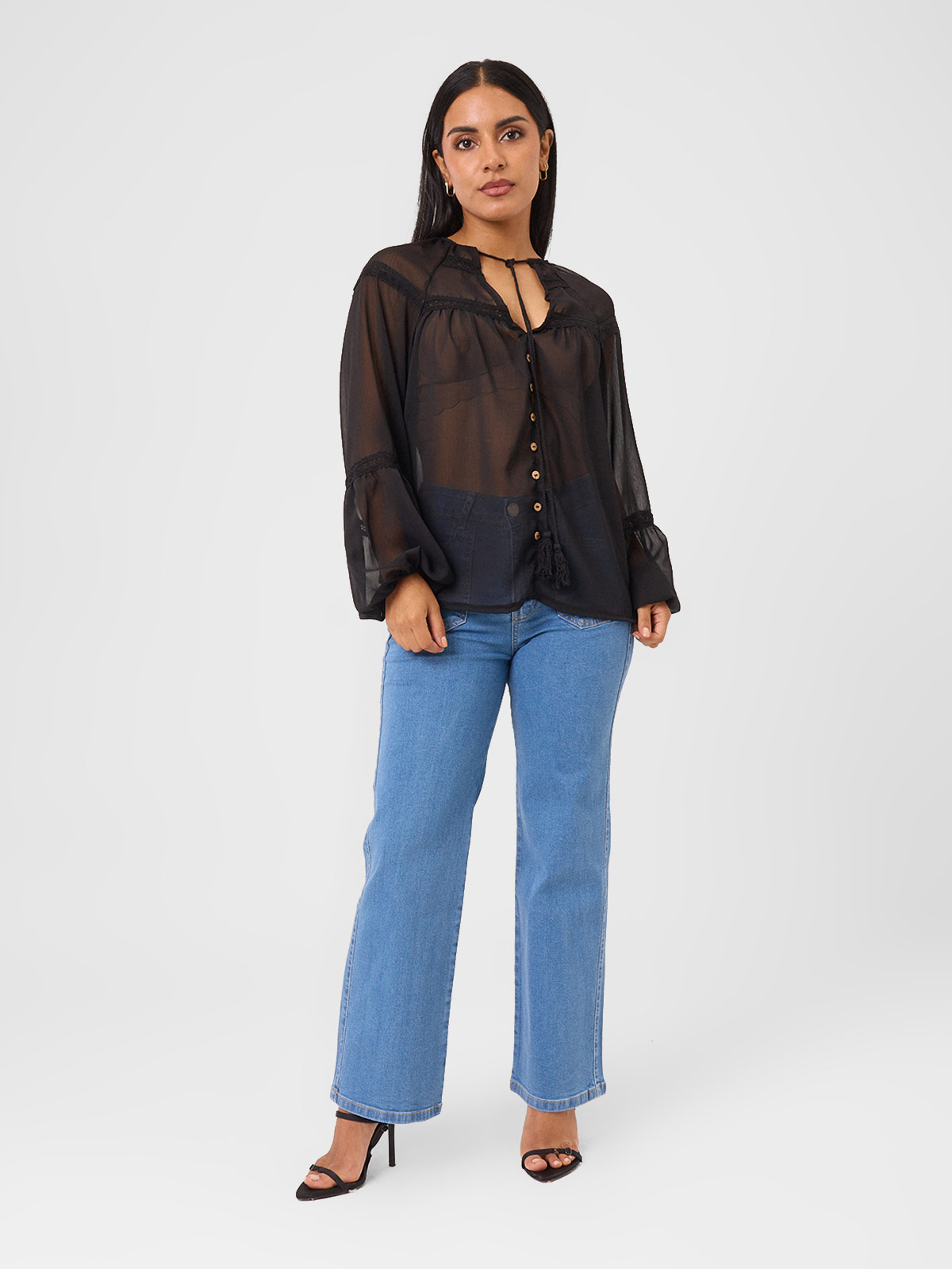 JEANS PALAZZO MUJER ALEJANDRA BAIGORRIA AMBAR - 1