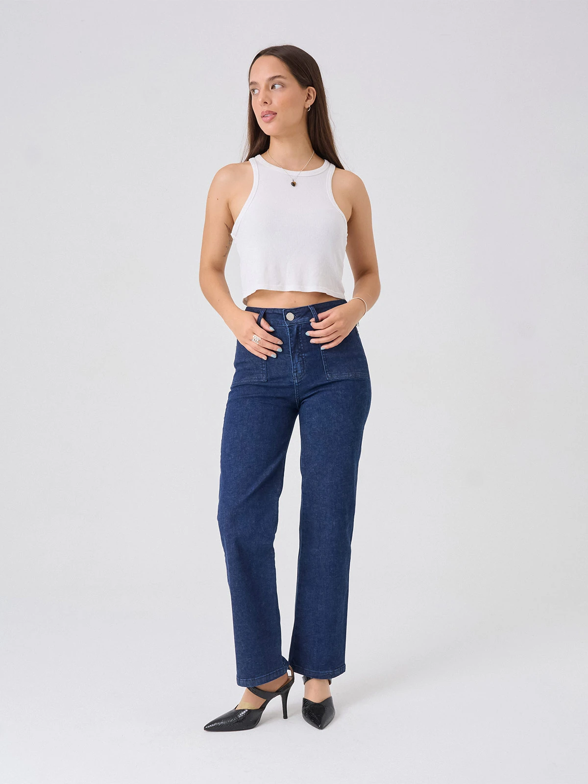 JEANS PALAZZO MUJER ALEJANDRA BAIGORRIA AMBAR - 1