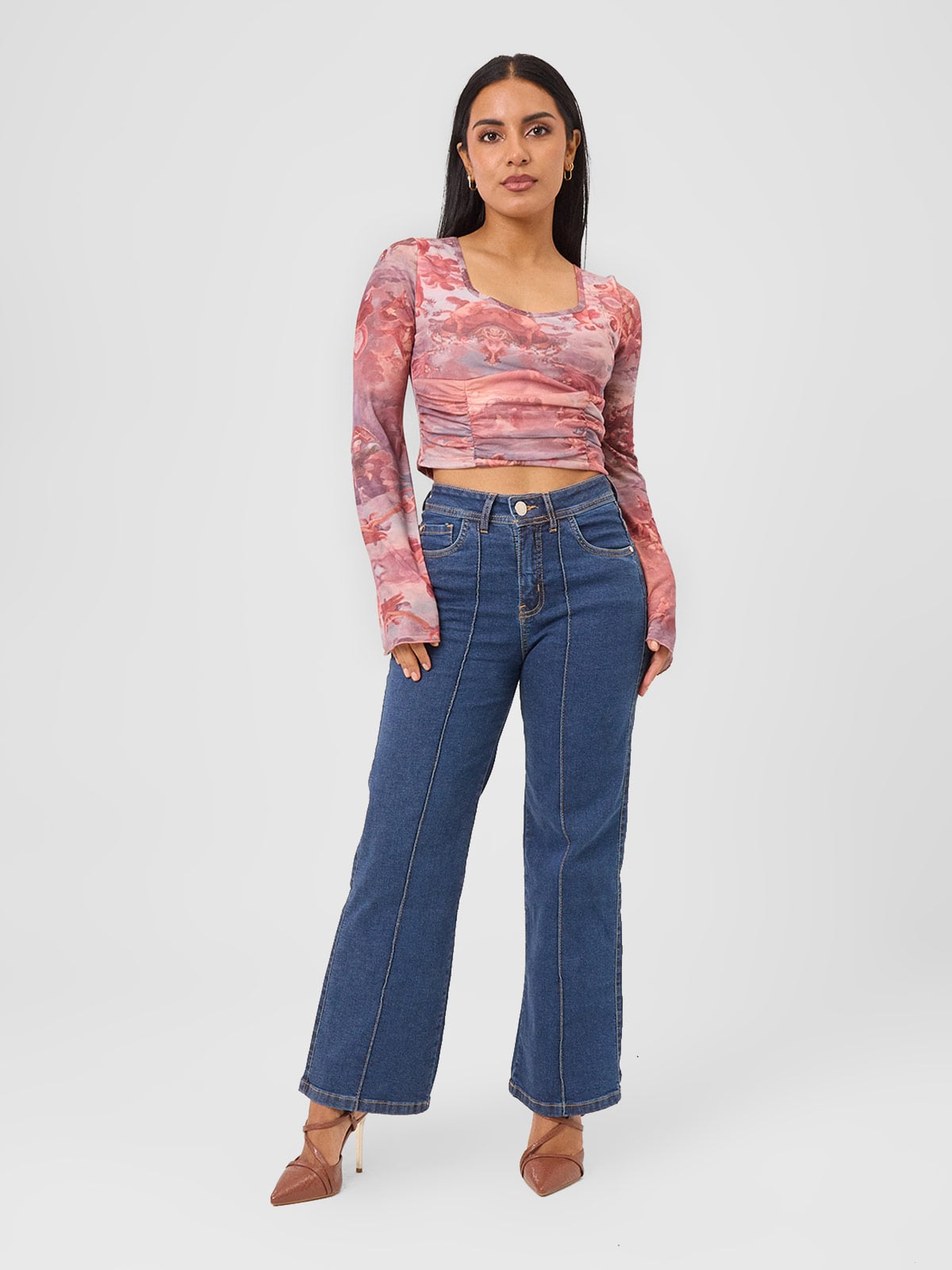 JEANS PALAZZO MUJER ALEJANDRA BAIGORRIA AMBAR - 1
