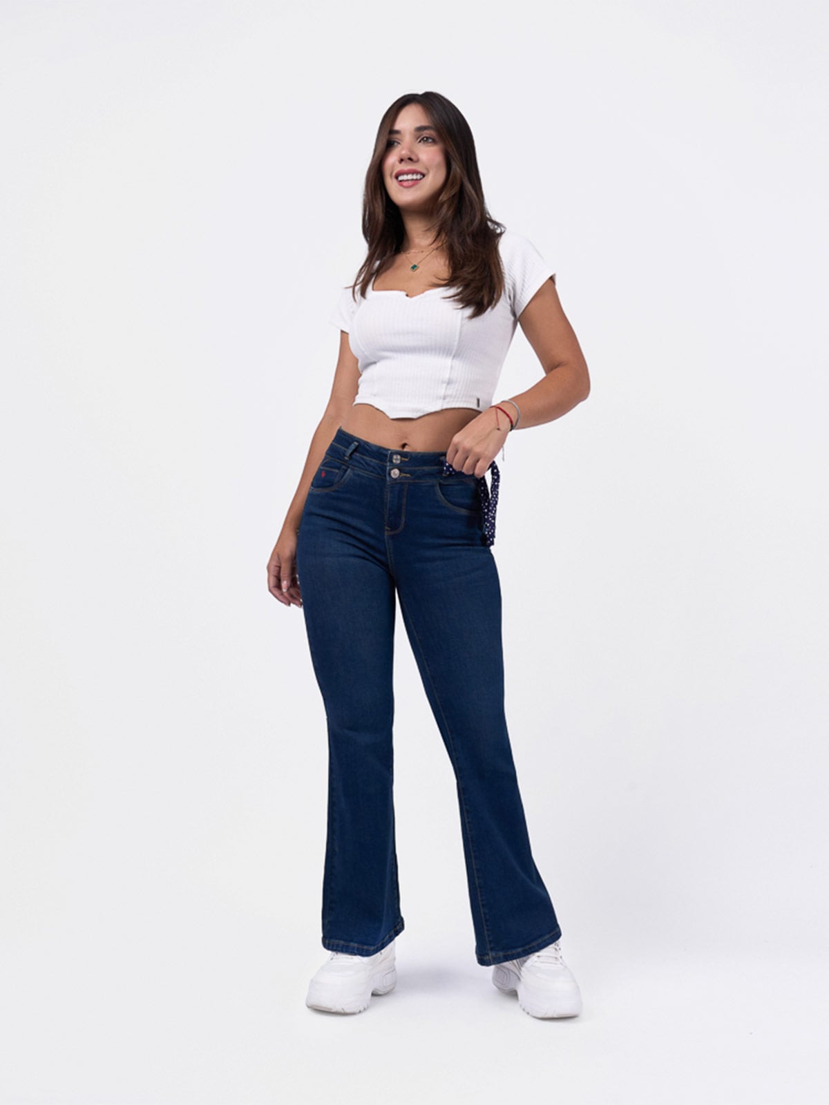 JEAN FLARE MUJER MACHINE FL-C-ENMA - 1