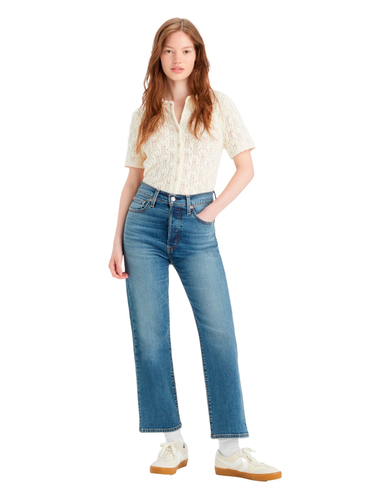 JEANS STRAIGHT MUJER LEVI’S RIBCAGE STRAIGHT ANKLE - 1