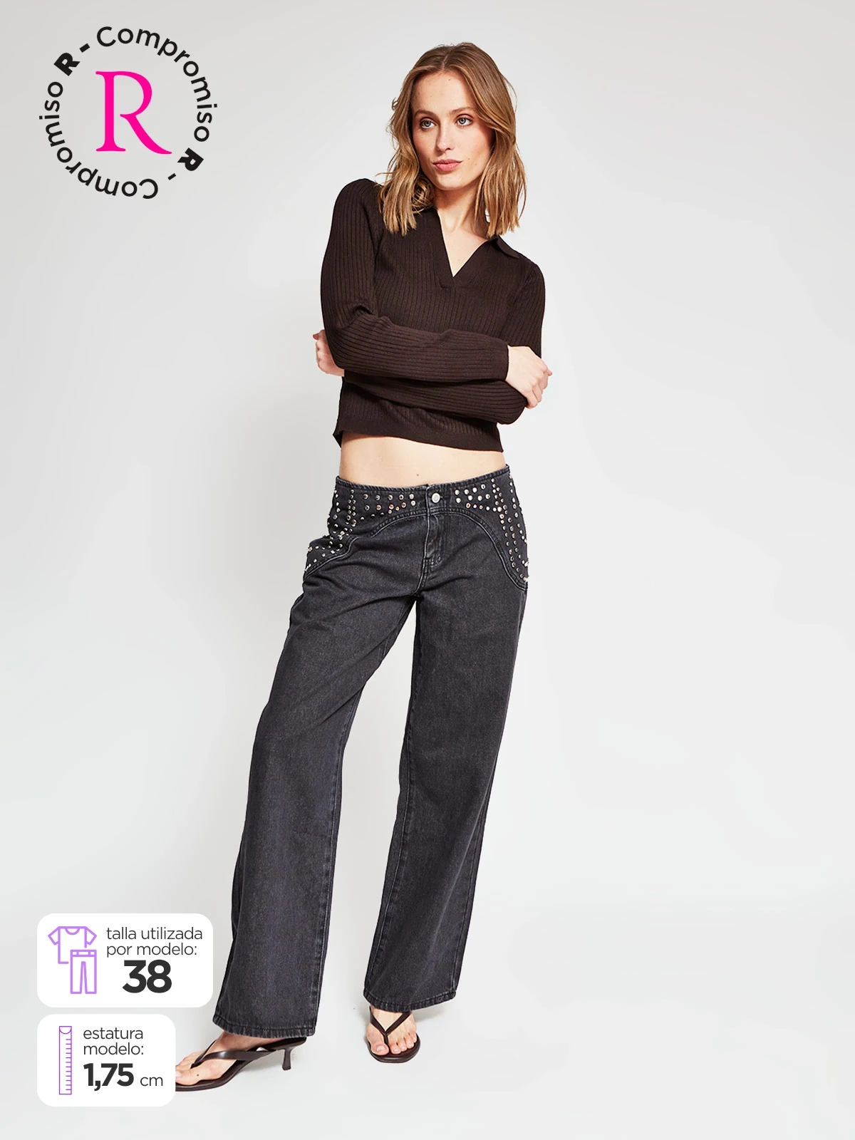 JEANS ALGODÓN REGULAR MUJER BARBADOS - 1