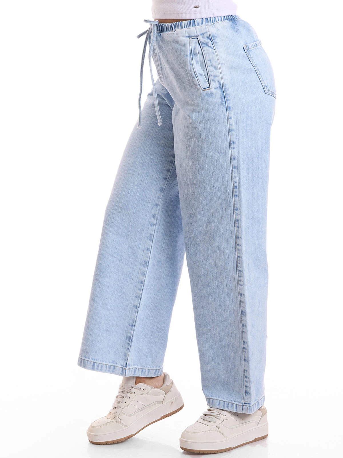 JEANS STRAIGHT MUJER METAL JEANS RAYAS CAROLA - 4