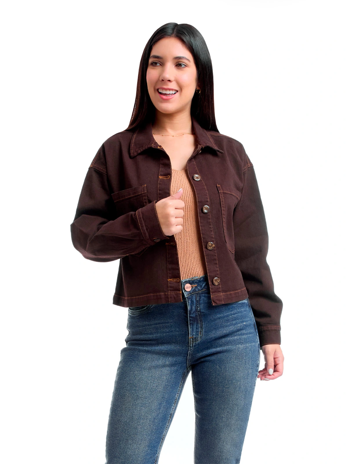 CASACA MUJER METAL JEANS DENIM ELIANA - 1