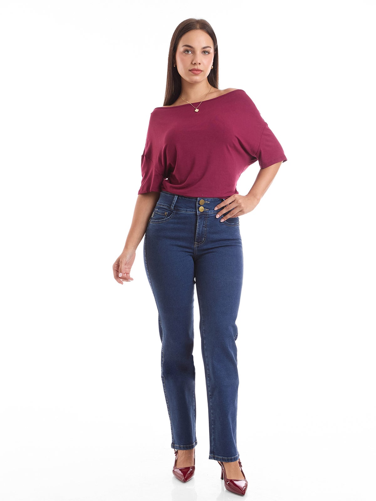 POLO MUJER METAL JEANS ASIMÉTRICO AKESI - 1