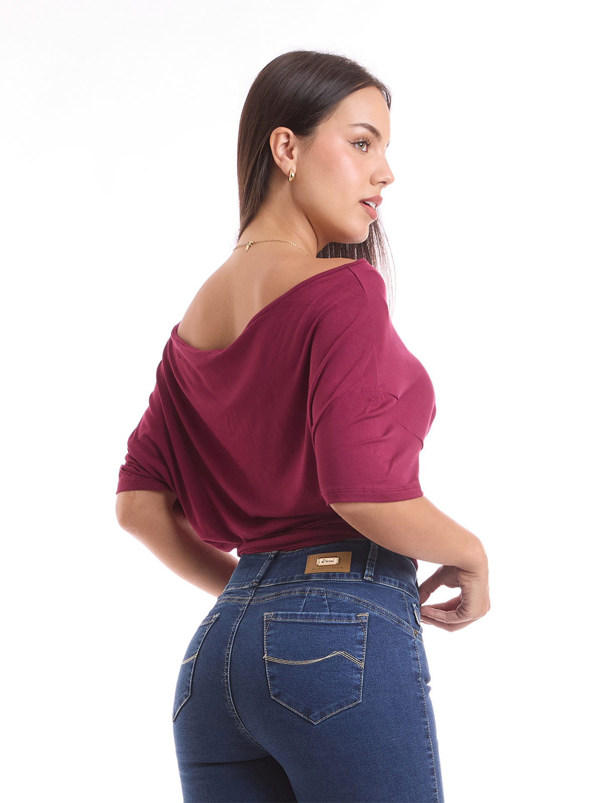 POLO MUJER METAL JEANS ASIMÉTRICO AKESI - 4