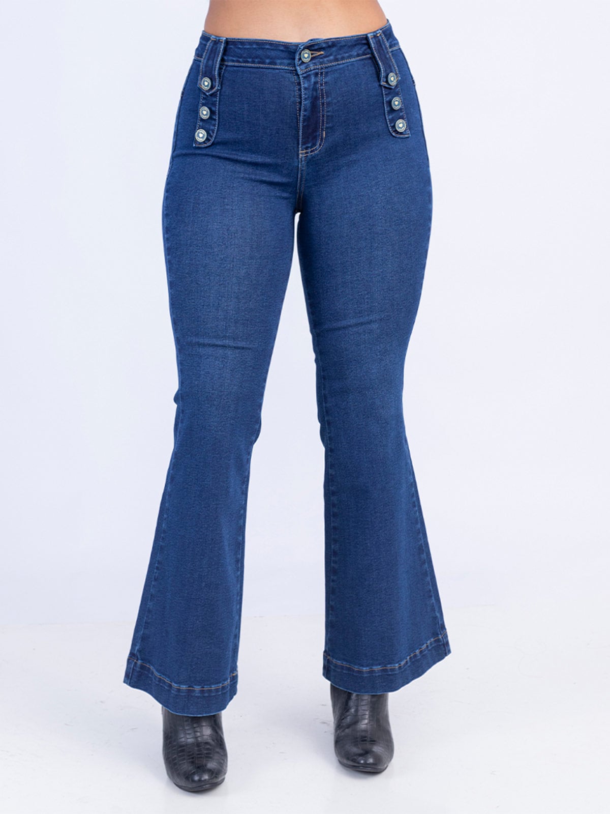 JEANS FLARE MUJER SODA BLUES WALTY - 2