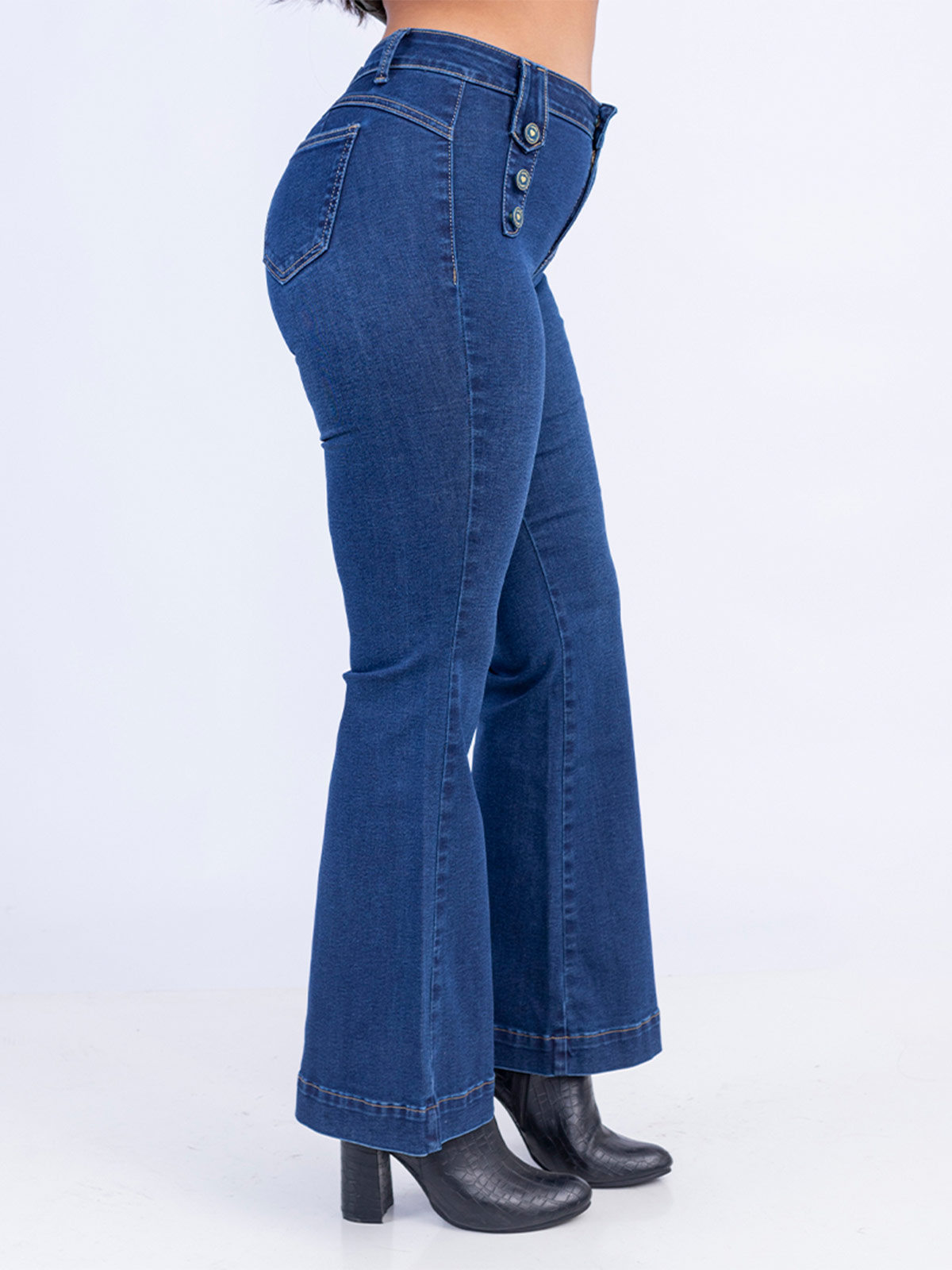 JEANS FLARE MUJER SODA BLUES WALTY - 4