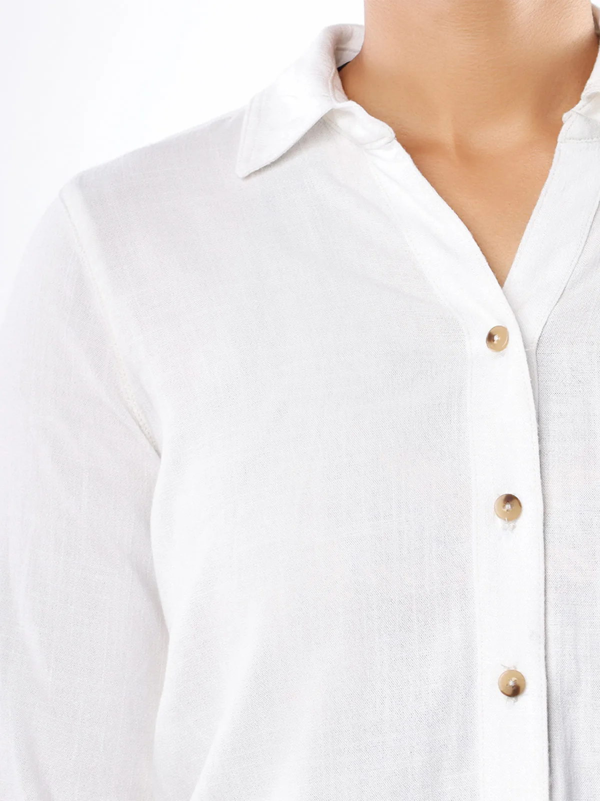 BLUSA MANGA 3/4 LINO MUJER KANSAS ROSE - 4