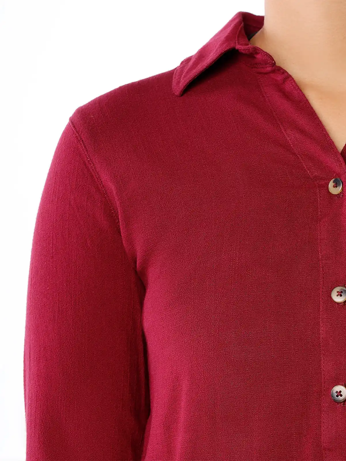 BLUSA MANGA 3/4 LINO MUJER KANSAS ROSE - 4
