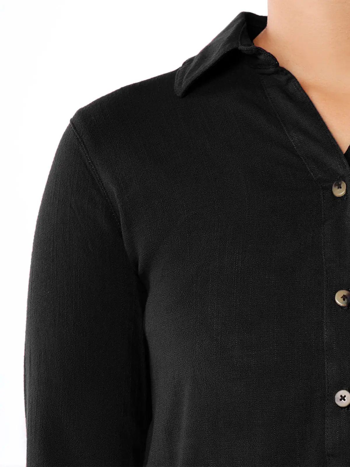 BLUSA MANGA 3/4 LINO MUJER KANSAS ROSE - 4