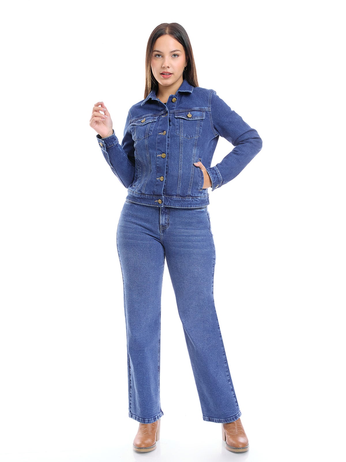 CASACA MUJER METAL JEANS DENIM HD - 4