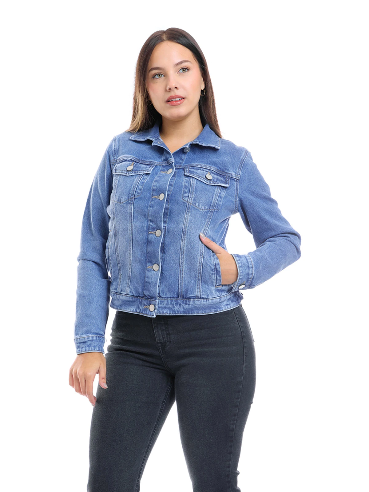 CASACA MUJER METAL JEANS DENIM HD - 1
